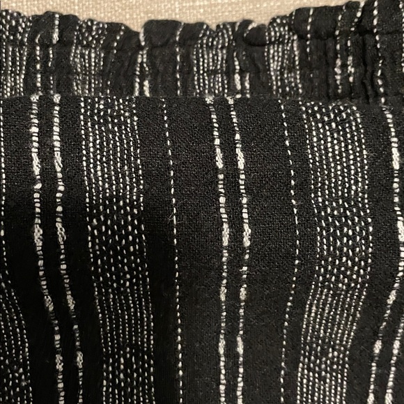 Time and Tru Wide Leg Palazzo Pants Size S Elastic Waist Relaxed Fit Linen Blend - Picture 10 of 15